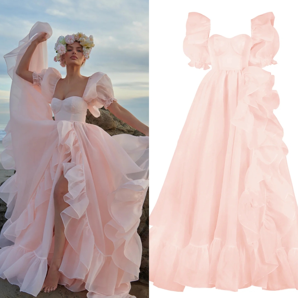 Selkie Peach Fuzz In Bloom Gown